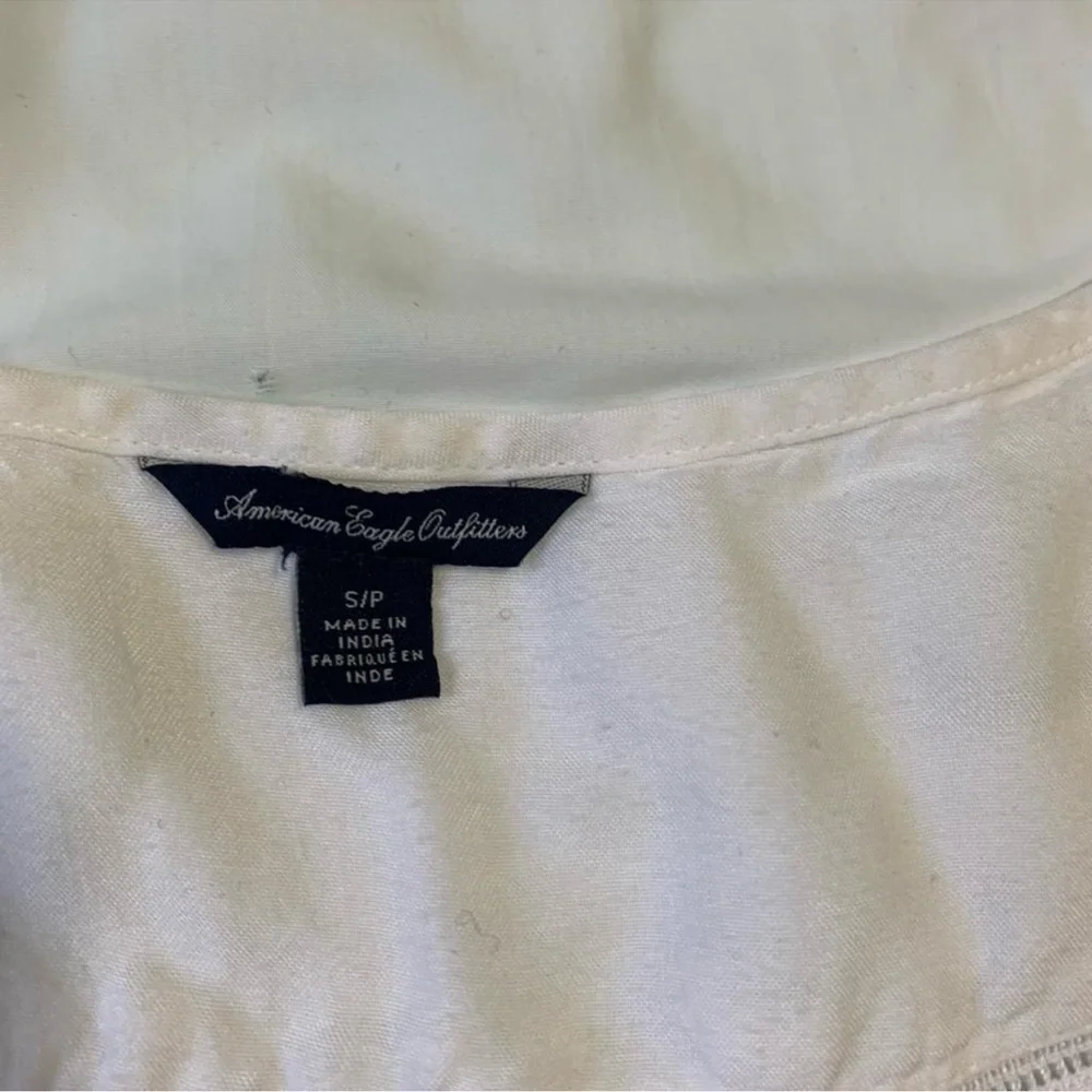 AE Double Ruffle Short Sleeve Blouse‎ Size S